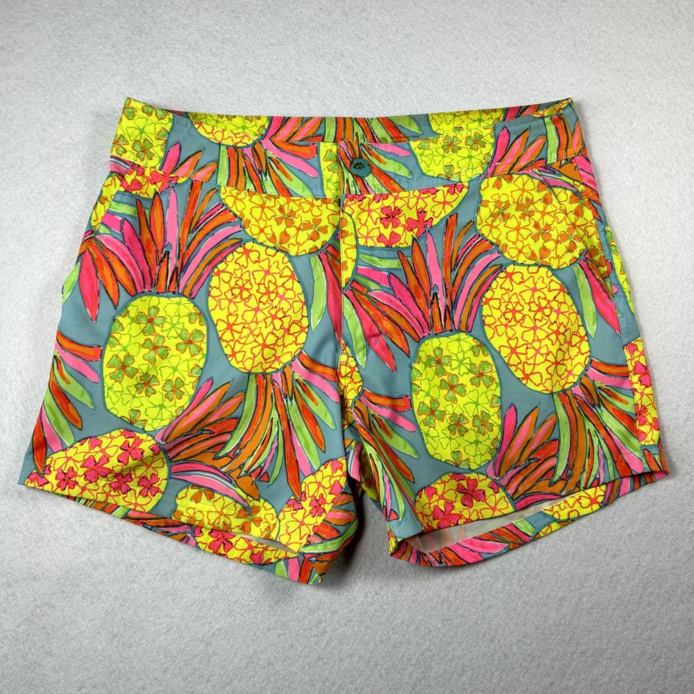 Chubbies Shorts Men Large Swim‎ Trunks Pineapple Rainbow Zip Pocket Board Shorts
